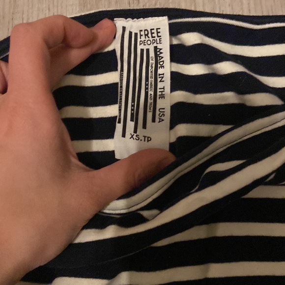 Free People striped blue and white tunic dress - Picture 2 of 2